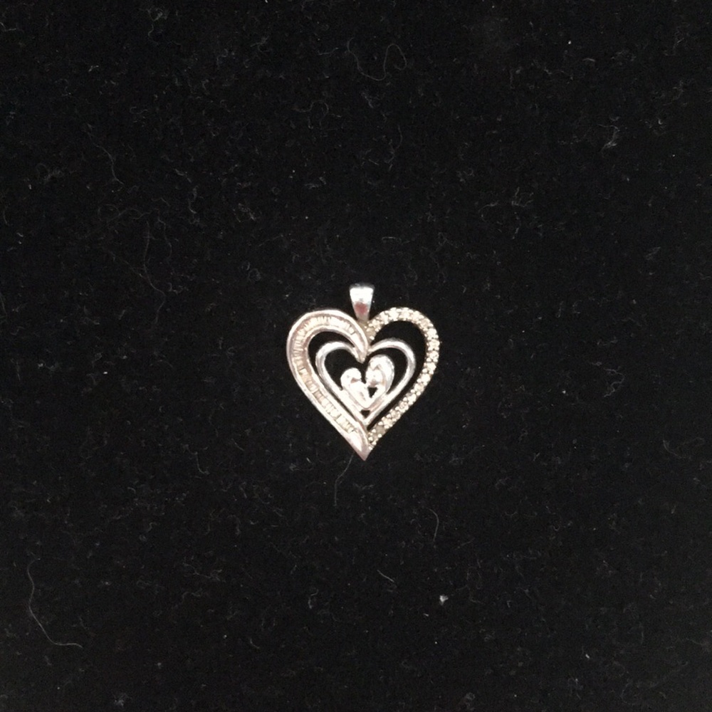 Kay Jewelers Mother baby sterling silver pendant